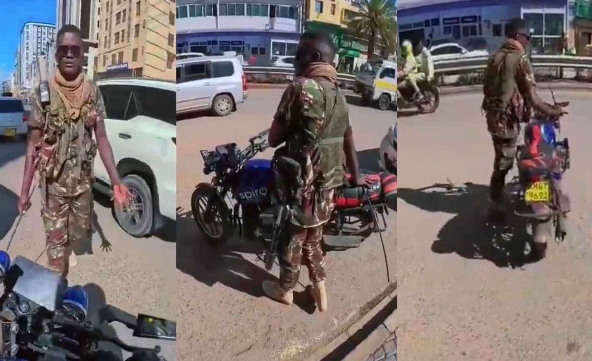 File image of the incident involving a bodaboda rider at BBS Mall